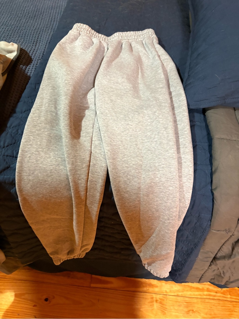 Kids Gray Elastic Waist Sweatpants